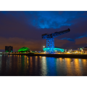 Glasgow Scotland at night